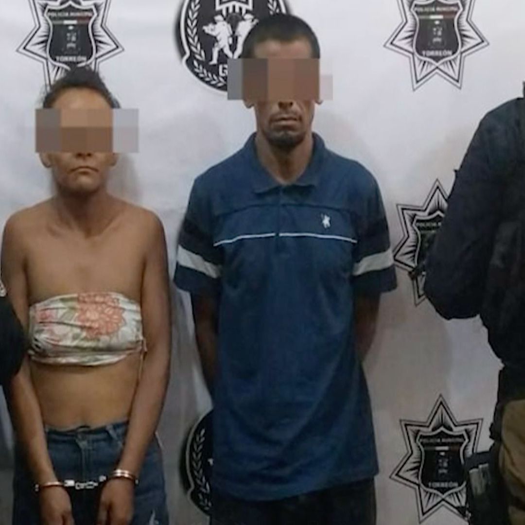Detienen a Pareja por Agredir y Amenazar con Machete a Policías en Torreón